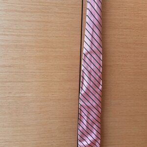 J.Crew 100% Silk Pink & Blue Rep Striped 3.5 in Spring Summer